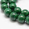 Natural Malachite Beads Strands G-F461-05-12mm-3