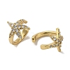 Rack Plating Brass Micro Pave Cubic Zirconia Clip-on Earrings EJEW-R168-43G-02-2