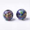 Printed & Spray Painted Glass Beads GLAA-S047-03B-02-2