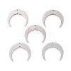 201 Stainless Steel 2-Loop Link Charms STAS-N090-LA039-P-3