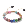 2Pcs Glass Braided Bead Bracelets for Women BJEW-JB11431-3