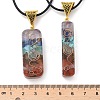 2Pcs 2 Styles Chakra Jewelry NJEW-SZ0001-05-4