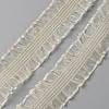 10 Yards Nylon Pleated Elastic Lace Ribbon OCOR-WH0078-92-1