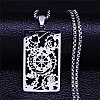 Non-Tarnish 304 Stainless Steel Pendant Necklaces NJEW-K253-24P-1