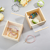 Unfinished Wood Storage Gift Box with Visible Acrylic Slide Lid FIND-WH0420-51-1