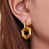 304 Stainless Steel Hoop Earrings WG5085F-01-4