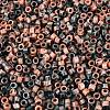 Opaque Picasso Cylinder Glass Beads SEED-Q039-06A-10-3