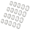 20Pcs 5 Styles 304 Stainless Steel Finger Rings for Men RJEW-UN0003-12-1