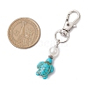 Synthetic Howlite & Turquoise Pendant Decorations KEYC-JM02381-3