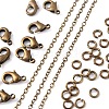 DIY 3m Oval Brass Cable Chains Necklace Making Kits DIY-FS0001-21AB-3