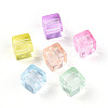 Transparent Acrylic Beads TACR-N019-01-1