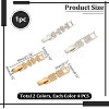 8Pcs 4 Styles Brass Micro Pave Clear Cubic Zirconia Fold Over Clasps KK-AR0004-76-2