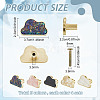 20Pcs 5 Colors Zinc Alloy & Acrylic Drawer Cabinets Handles FIND-DR0002-43-2