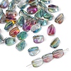 10Pcs Electroplate Transparent Glass Beads EGLA-WH0001-06H-1