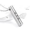 Non-Tarnish Stainless Steel Urn Ashes Necklaces NQ6466-1-1