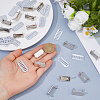 20Pcs Zinc Alloy Rectangle Bag Decorative Clasps PURS-FH0001-14P-3