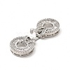 Rack Plating Brass Pave Clear Cubic Zirconia Fold Over Clasps KK-G458-05P-3