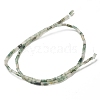 Natural Moss Agate Beads Strands G-B004-A28-2