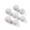 Opaque Solid Color Glass Beads GLAA-N007-8mm-A08-1