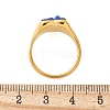 Heart Natural Lapis Lazuli Finger Rings RJEW-D303-01G-03-3