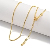 Brass Box Chain Necklaces for Women NJEW-G084-11G-1