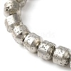 Electroplated Natural Lava Rock Beads Strands G-L606-B02-01A-2