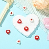 8Pcs 4 Styles Brass Enamel Beads KK-CJ0002-93-5