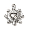 Brass Micro Pave Cubic Zirconia Charms LS-KK-D091-01P-1