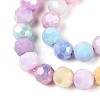 Anti-Tarnish Electroplate Glass Beads Strands EGLA-T021-10mm-15-14-3