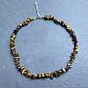 Natural Tiger Eye Chip Beaded Necklaces for Women IW6789-23-1