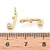 Brass Micro Pave Cubic Zirconia Charms KK-N263-97G-J-3