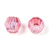 Transparent Spray Painted Glass Beads LS-EGLA-N018-4mm-07-3