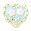 Alloy Enamel Pendants PALLOY-P294-04G-01-1