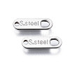 Tarnish Resistant 201 Stainless Steel Chain Tags STAS-N095-027-2