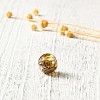 Handmade Gold Sand Lampwork Beads LAMP-TAC0001-01B-3