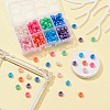 184Pcs 8 Colors Plastic Pearlized Beads KY-YW0001-47-5