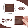 Rectangle PU Leather Ring Bags ABAG-WH0047-01C-2
