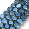 Electroplate Glass Beads Strands EGLA-C010-01A-PL01-1