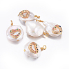 Natural Cultured Freshwater Pearl Pendants PEAR-E013-28C-2