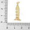 Brass Micro Pave Cubic Zirconia Pendants KK-Q028-69G-02-3