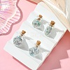 4Pcs Glass Wishing Bottle Decorations PALLOY-JF03100-5