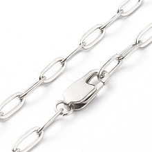 Non-Tarnish 304 Stainless Steel Cable Chain Necklaces NJEW-JN03628-03