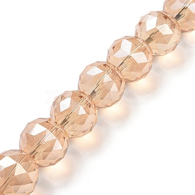 Electroplate Glass Bead Strands EGLA-J140-FR03-16mm-1