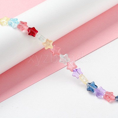 Transparent Glass Beads Strand GLAA-F112-02B-1