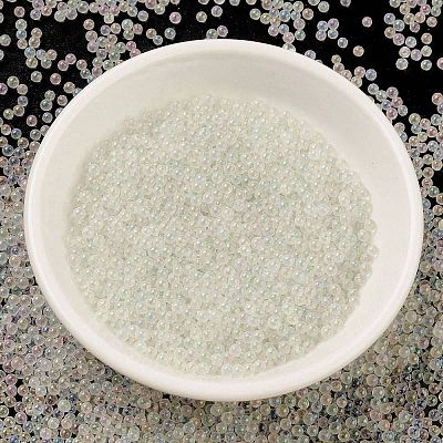 Luminous Transparent Glass Seed Round Beads GLAA-F124-D02-A-1