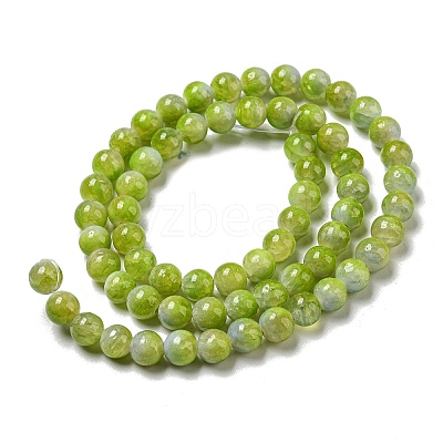 Dyed Natural White Jade Beads Strands G-F764-01A-1