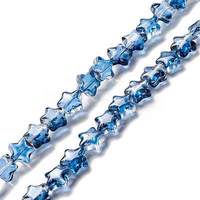 Transparent Glass Beads Strand GLAA-F112-02H-1