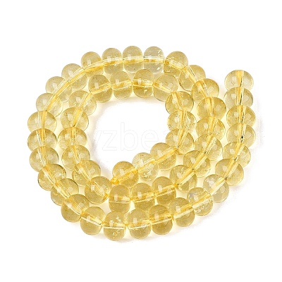 Crackle Transparent Glass Beads Strands GLAA-N074-02B-15-1