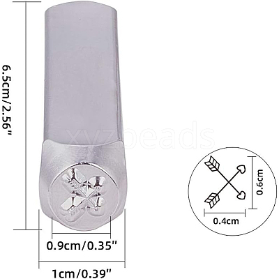 Iron Seal Stamps AJEW-BC0005-29G-1