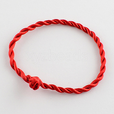 Braided Handmade Nylon Bracelet Cord BJEW-R257-01-1